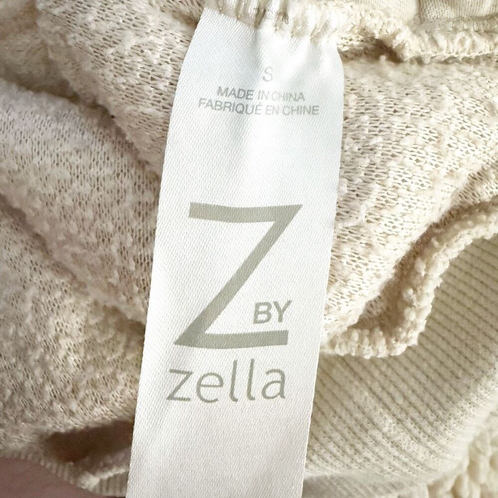 Z BY ZELLA | Beige Ivory Cozy Teddy Bear Faux Shearling Pullover Hoodie | Small - Picture 8 of 9